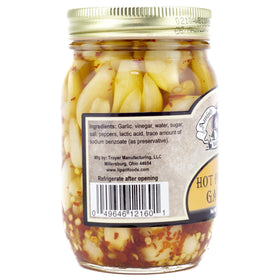 Amish Wedding hot pickled garlic topping a charcuterie board for enhanced flavor
