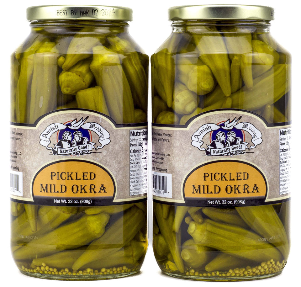 Amish Wedding two-pack jars on display for easy snacking.