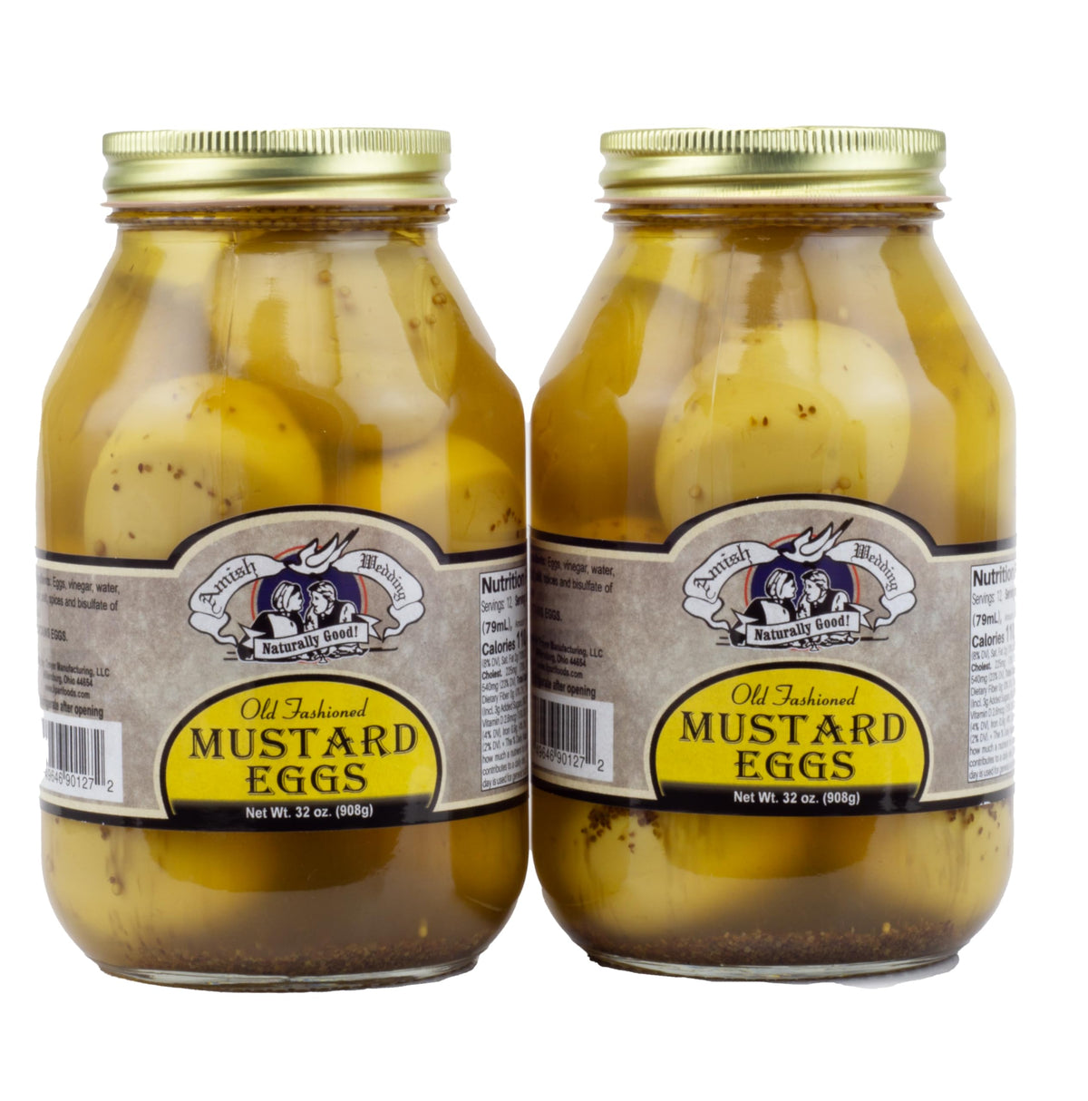 Amish Wedding pickled eggs bundle with two 32 oz jars ready for gifting or picnics