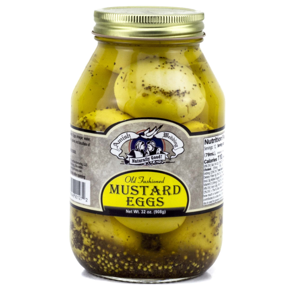 Amish Wedding mustard variant jar close-up showing tangy flavor profile