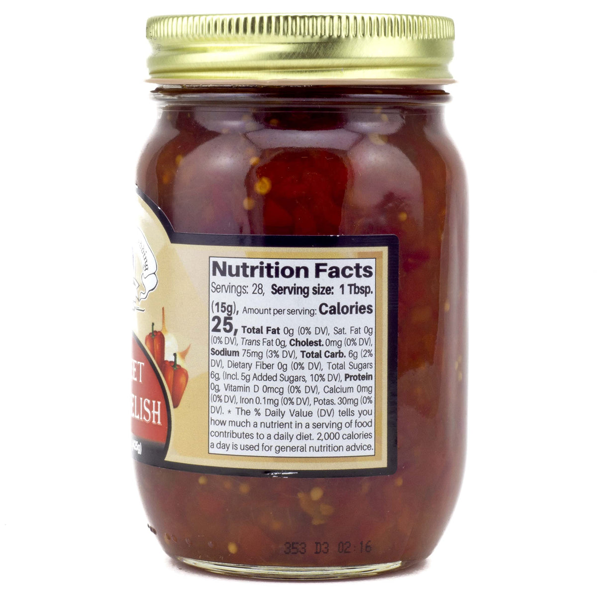 Amish Wedding Red Sweet Pepper Relish uses on toast and burgers