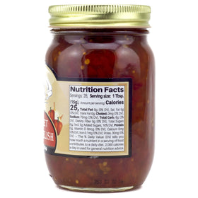 Amish Wedding Red Sweet Pepper Relish uses on toast and burgers