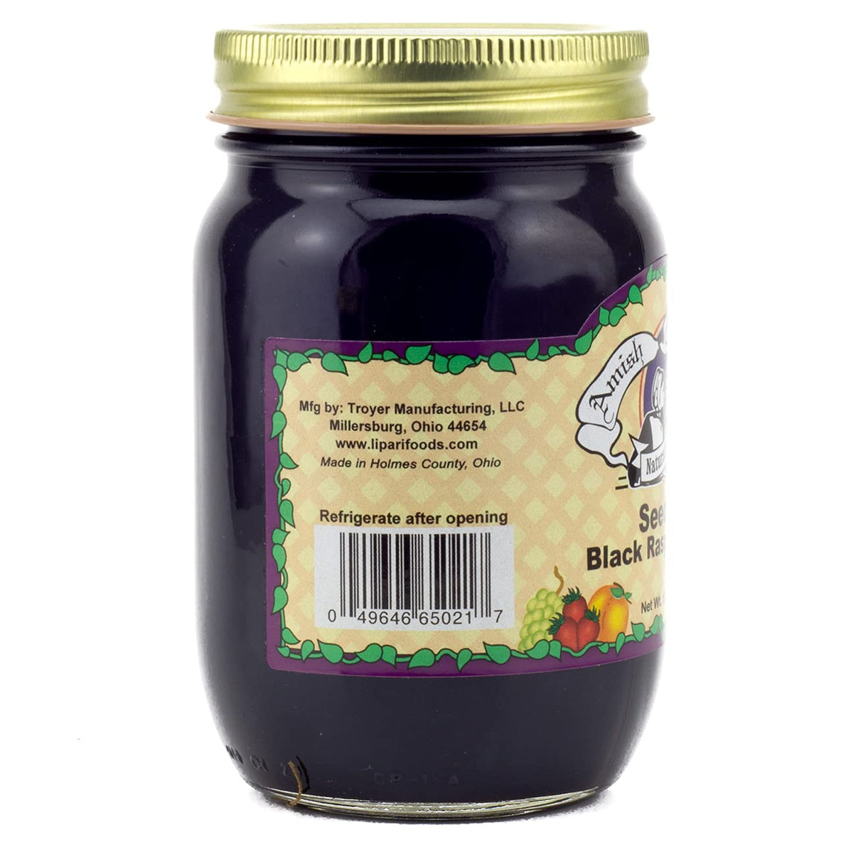 Amish Wedding seedless jam spread on yogurt or desserts.