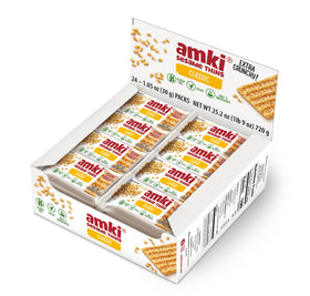 Amki Sesame Thins Classic, crunchy texture ideal for quick snacking.