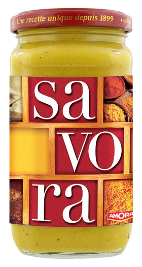 Amora Savora 11-spice condiment bottle on table, enhances cold meats with rich aroma.