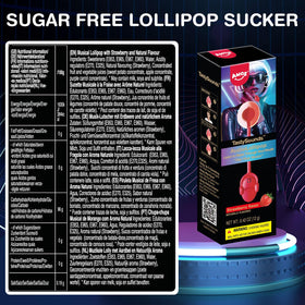 Amos Music Lollipop strawberry flavor hip-hop theme; bright taste and rhythm.
