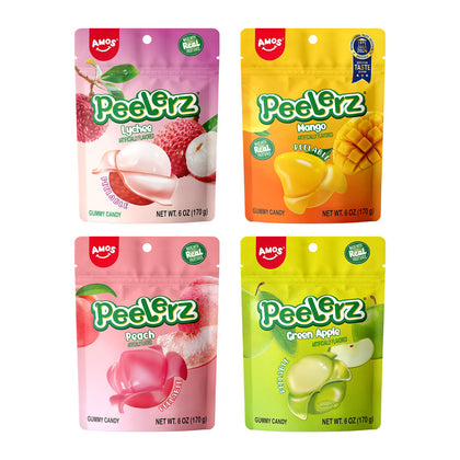 AMOS Peelerz assorted gummies with outer peel for a playful snack