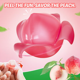 AMOS Peelerz mango gummy close-up highlighting real fruit juice flavor