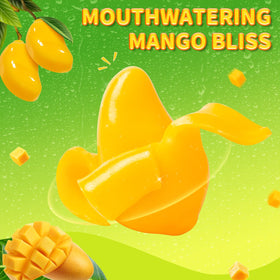AMOS Peelerz Passion Fruit gummy with peelable outer layer and tropical flavor.