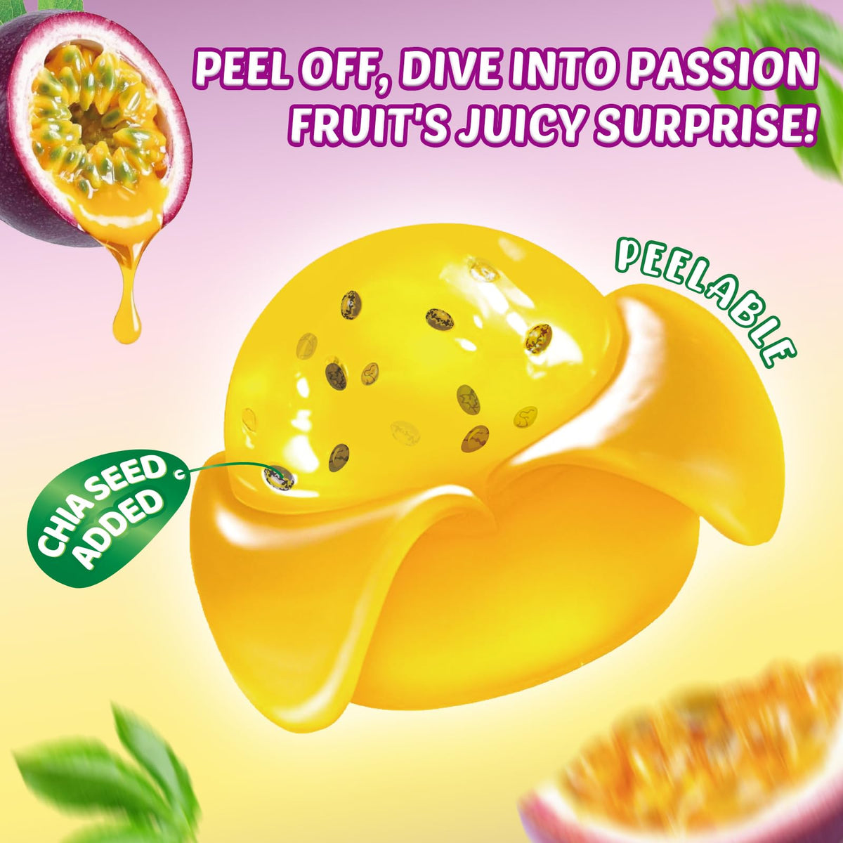 AMOS Peelerz six-pack with individually wrapped bags for easy on-the-go snacking.