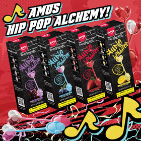 AMOS Sugar-Free Low-Calorie Snack lollipop for guilt-free enjoyment.