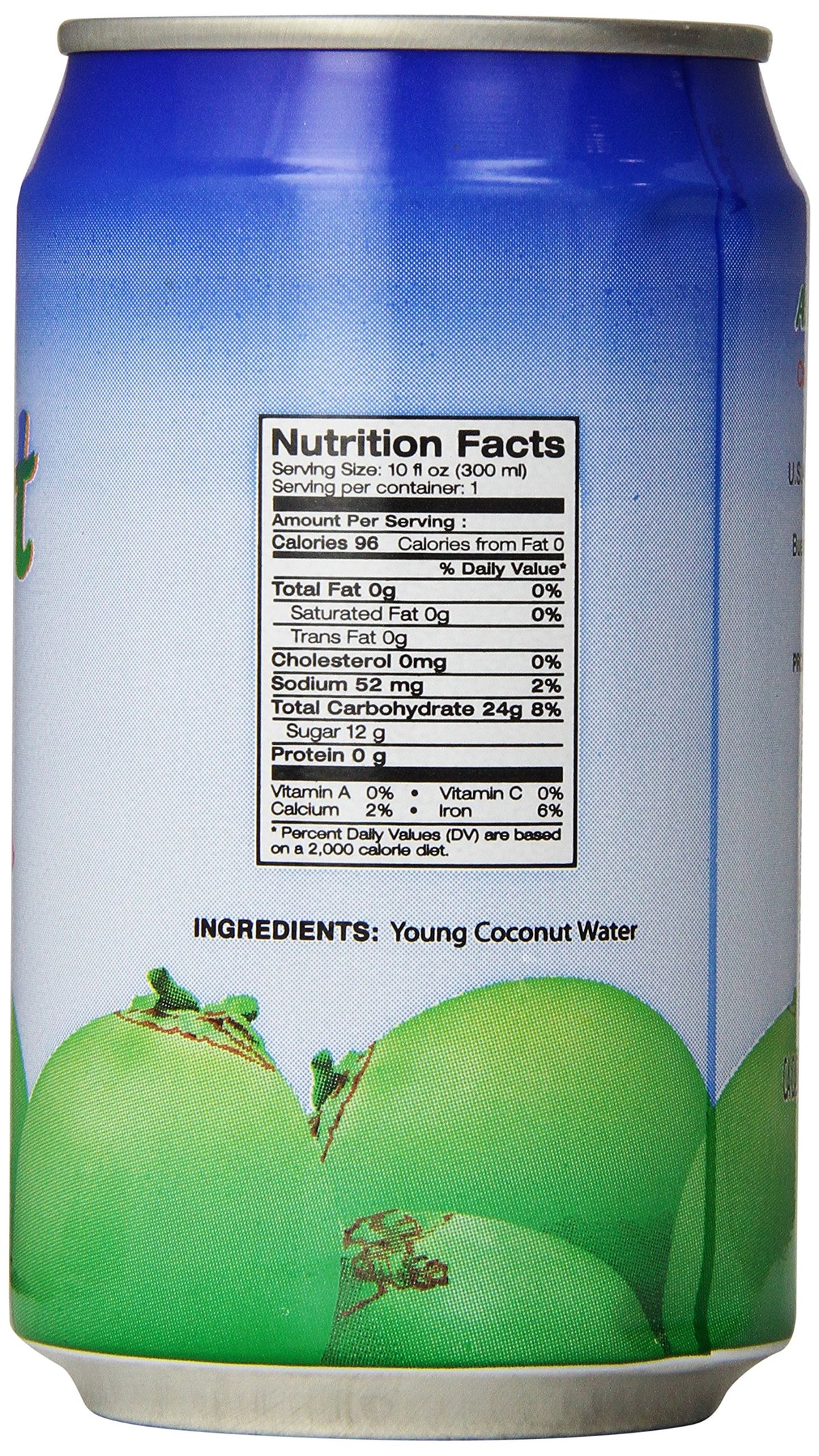 Amy & Brian coconut water original pour showcasing refreshing beverage