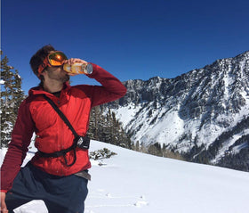 Amy and Brian Coconut Water with Cinnamon Bottle provides warm, flavorful hydration.