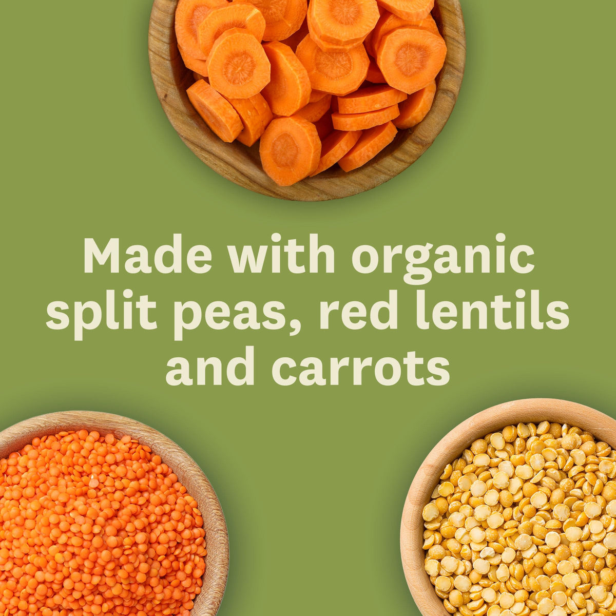 Ready-to-serve bowl of Amy's Golden Lentil Soup, ready in minutes.