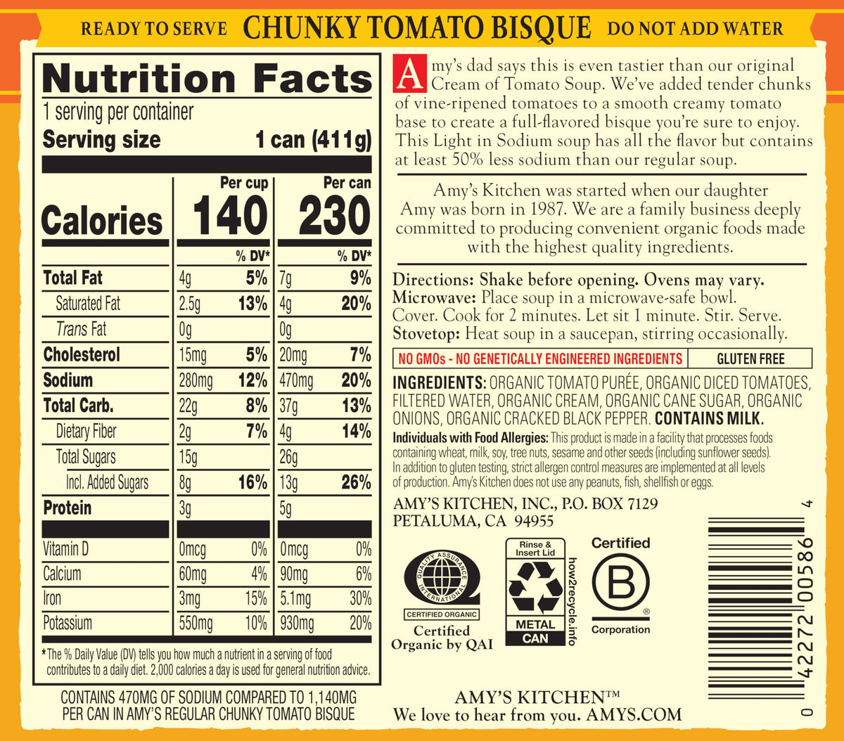 Non-GMO, gluten-free, kosher-certified options for diverse diets.