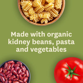 Amy's Minestrone tomato broth texture highlights hearty flavor.