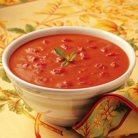 Amy's Organic Tomatoes and Cream Tomato Bisque highlights organic ingredients.