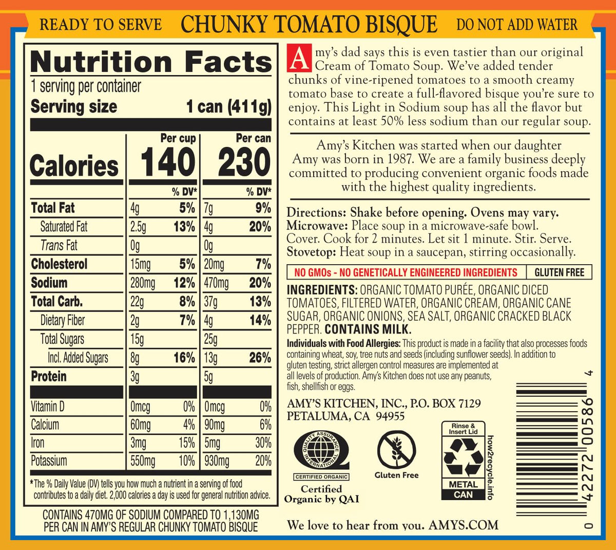 Plant-based protein and fiber per serving highlighted