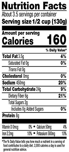 Amy's refried beans vegan and dairy-free, plant-based protein.
