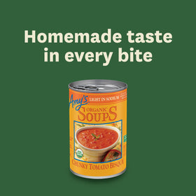 Six-pack packaging of Amy's soup for pantry planning
