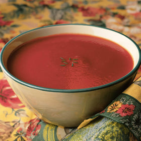 Amy's Cream of Tomato Soup with organic sun-ripened tomatoes for rich flavor.