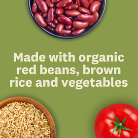 Bowl of Amy's soup served, highlighting wholesome plant-based flavor.