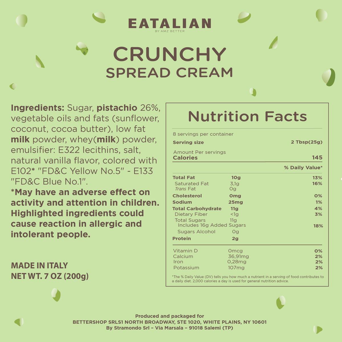 AMZ BETTER EATALIAN pistachio cream flavoring for desserts