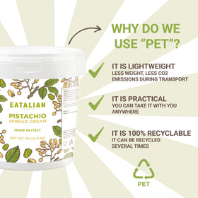 AMZ BETTER EATALIAN pistachio cream seal lid keeps freshness intact.