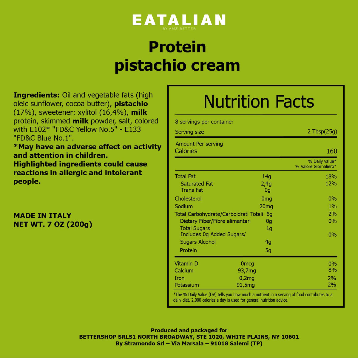 AMZ BETTER EATALIAN Pistachio Cream on bread offers quick breakfast idea