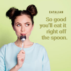 AMZ BETTER EATALIAN pistachio cream from Italy showcases delicate, nutty aroma.