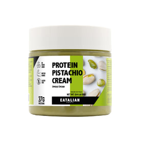 AMZ BETTER EATALIAN Pistachio Cream tin front view, premium Italian spread for snacking