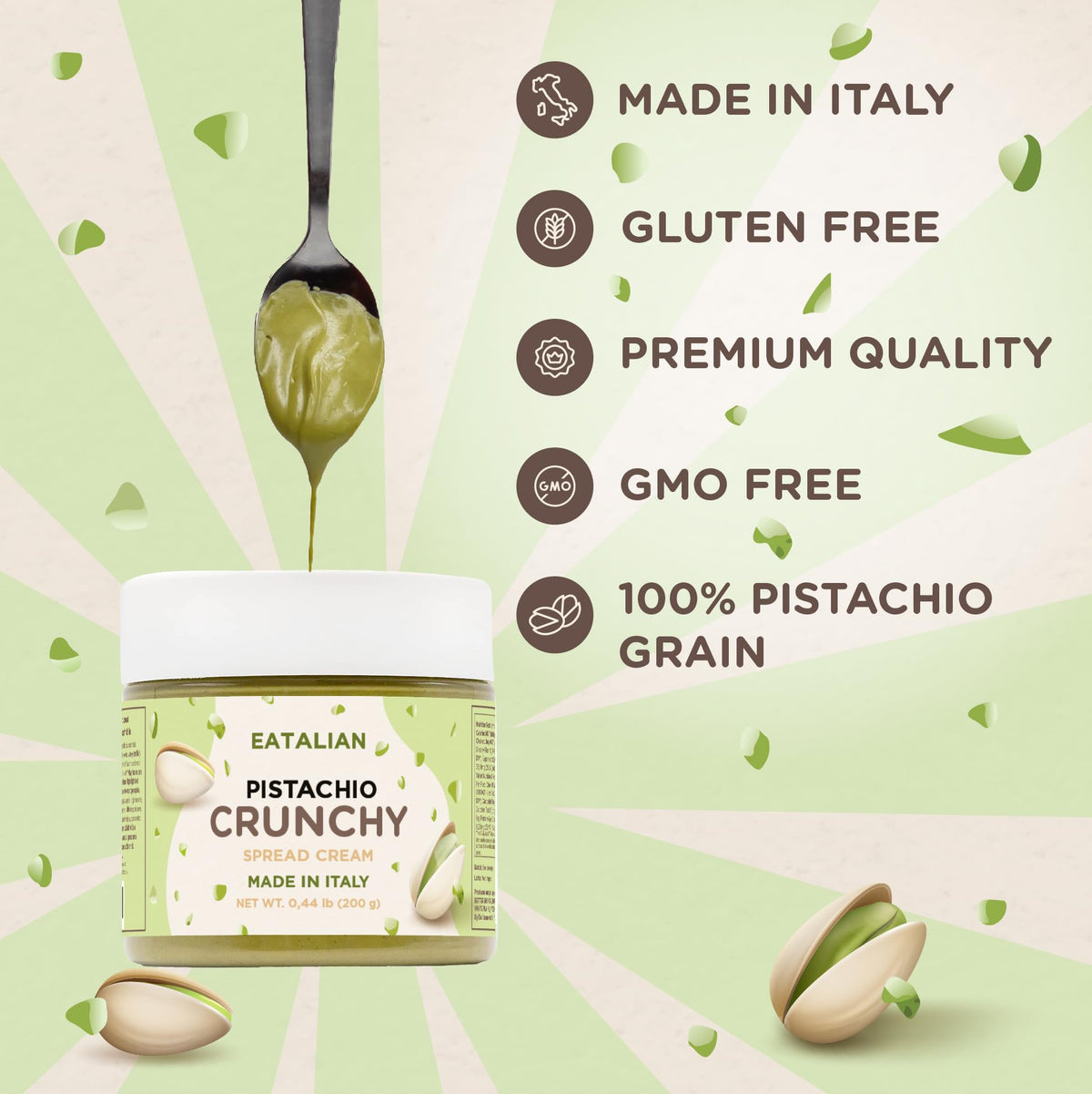 AMZ BETTER EATALIAN pistachio cream on toast for breakfast