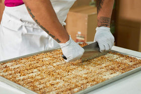 Anahola Granola Original Bars closeup ingredients, gluten-free and zero added sugar.