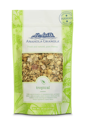 Anahola Granola Tropical granola bowl for a wholesome breakfast.