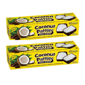Anastasia Confections Coconut Patties Original front view; rich coconut flavor for convenient snacking