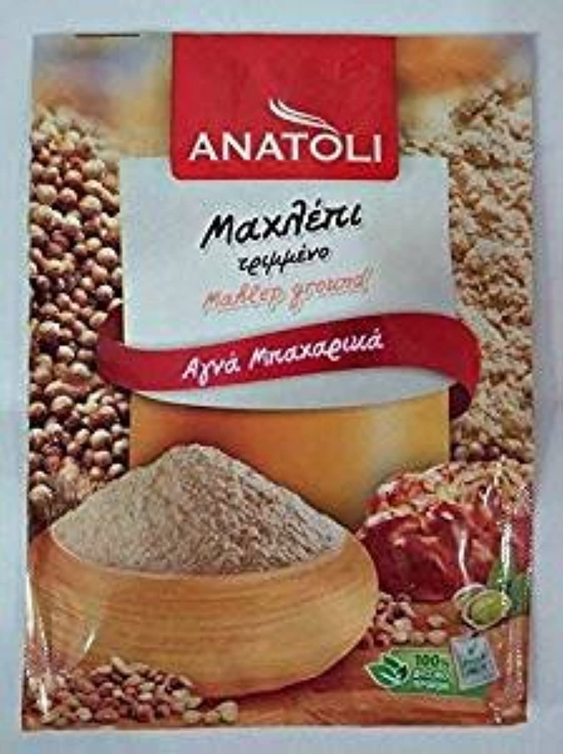 Anatoli ground mahlep 8g jar adds warmth and almond-cherry aroma to pastries.