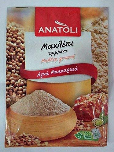 Anatoli 8g ground mahlep packaging, convenient for recipe testing.