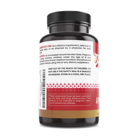 Ancient Bliss daily dosage capsules scene with easy-to-swallow capsules.