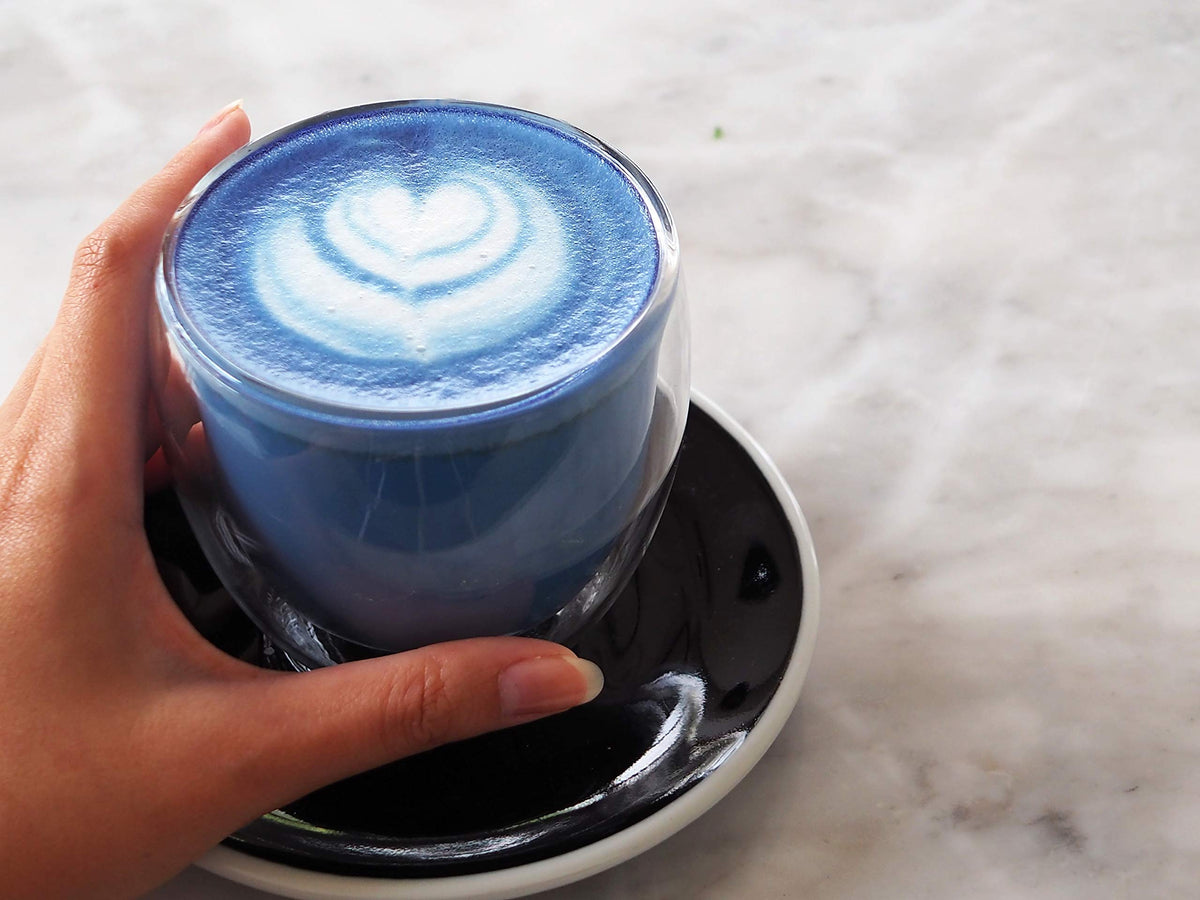 Ancient Choice butterfly pea flower powder enhances rice or pasta color