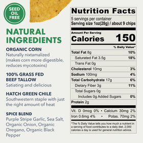 Ancient Crunch MASA chips close-up highlighting crisp texture for dips