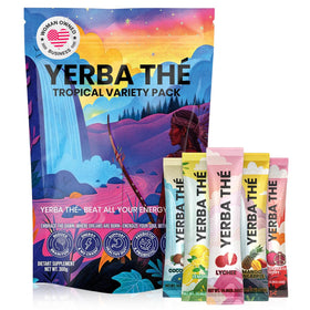 ANCIENT DIOSA Yerba Mate Exotic Mixed Fruit Powder bottle showcases clean energy.