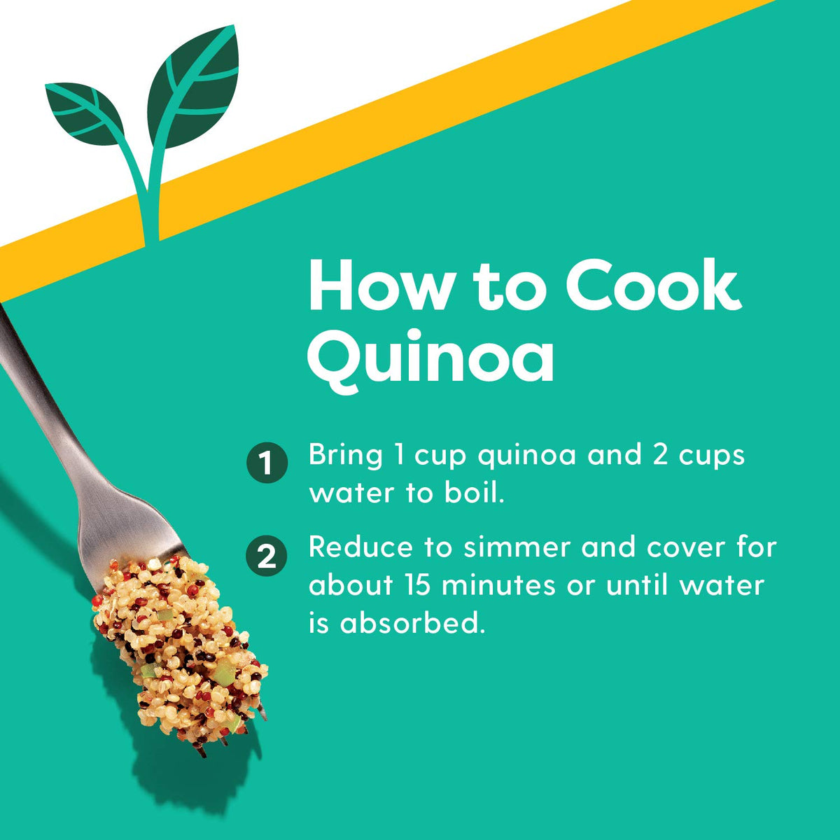 Ancient Harvest Quinoa served as a versatile side dish or main.