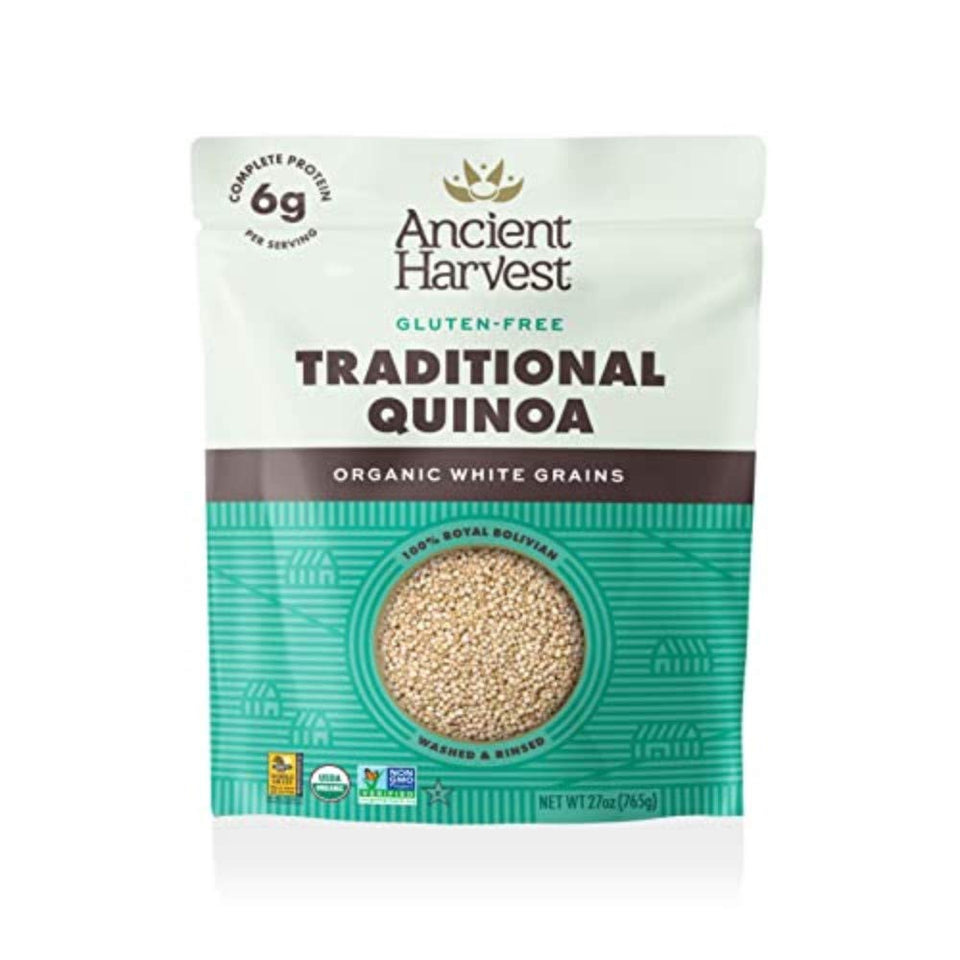 Ancient Harvest Traditional Quinoa bag ready for quick, protein-rich meals.