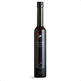 ANCIENT OLIVE TREES label-detail reveals Californian olives and freshness