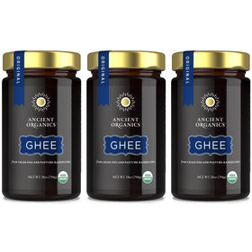 Ancient Organics Ghee pack of 3 jars for versatile cooking