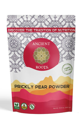 Ancient Roots prickly pear powder bottle for smoothies and cocktails