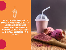 Ancient Roots prickly pear powder kitchen-scene highlights bulk packaging for easy daily use