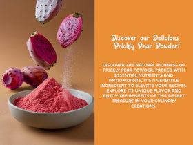 Ancient Roots prickly pear powder tea-cup suggests warm beverage add-in