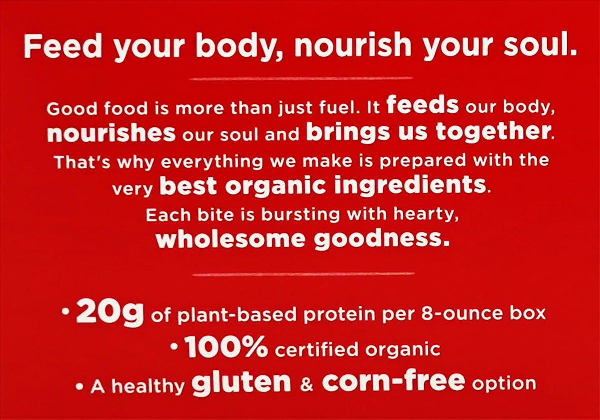 Andean Dream Org spaghetti quinoa pasta ingredients view highlighting quinoa based protein