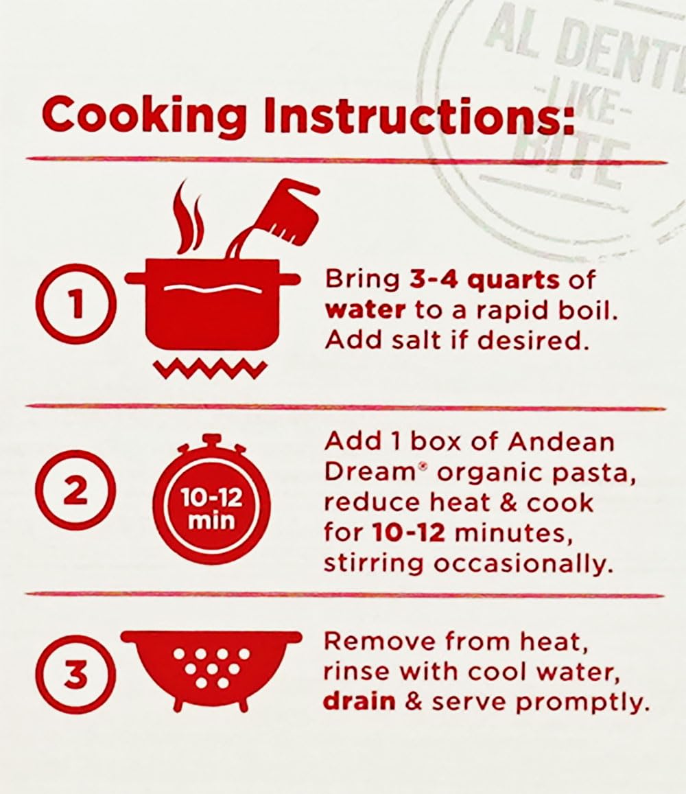 Andean Dream Org spaghetti quinoa pasta kosher certified icon for dietary needs